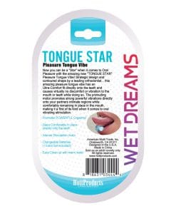 Alternative view of Wet Dreams Tongue Star Vibe - Blue