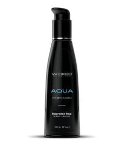 Alternative view of Wicked Sensual Care Aqua Waterbased Lubricant - 4 oz Fragrance Free