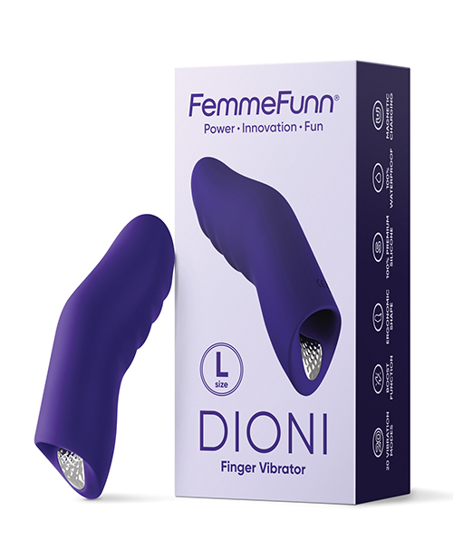 Femme Funn Dioni Wearable Finger Vibe - Large Dark Purple - Image 3