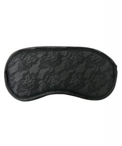 Alternative view of Sincerely Lace Blindfold - Black