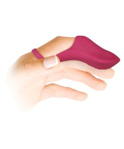 Alternative view of Evolved Frisky Finger Rechargeable Bullet - Burgundy