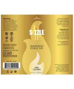 Alternative view of Sizzle Lips Warming Gel - 4.2 oz Pina Colada
