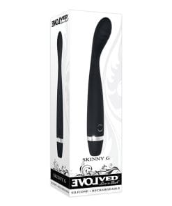 Alternative view of Evolved Skinny G  Silicone G Spot Vibrator - Black