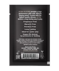Alternative view of Wicked Sensual Care Ultra Silicone Based Lubricant - .1 oz Fragrance Free