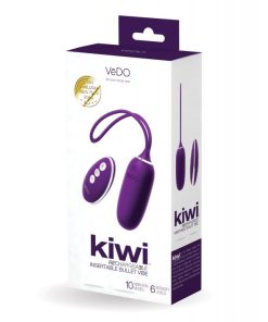 Alternative view of VeDO KIWI Rechargeable Insertable Bullet - Deep Purple