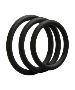 Alternative view of OptiMale C Ring Kit Thin - Black