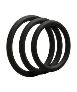 Alternative view of OptiMale C Ring Kit Thin - Black