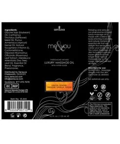 Alternative view of Sensuva Me & You Massage Oil - 4.2 oz Lust in Paradise