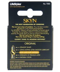 Alternative view of Lifestyles SKYN Original Condoms - Box of 3