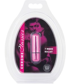 Alternative view of Erotic Toy Company Chrome Classics Bullet 7 Speed-  Pink