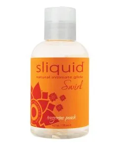 Alternative view of Sliquid Naturals Swirl Lubricant - 4.2 oz Tangerine Peach