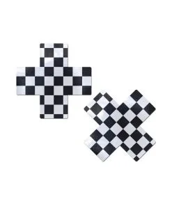 Alternative view of Pastease Checker Cross - Black/White O/S