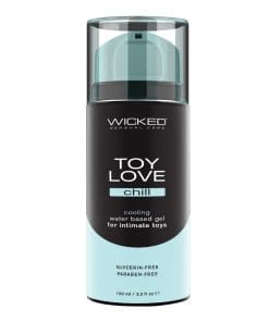 Wicked Sensual Care Toy Love Chill Water Based Cooling Lubricant - 3.3 oz
