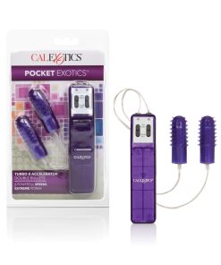 Alternative view of Pocket Exotics Turbo 8 Accelerator Double Bullets - Purple
