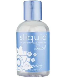 Sliquid Naturals Swirl Lubricant - 4.2 oz Blue Raspberry