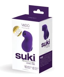 Alternative view of VeDO Suki Rechargeable Vibrating Sucker - Deep Purple