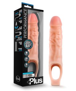 Alternative view of Blush Performance Plus 9" Silicone Cock Sheath Penis Extender - Flesh
