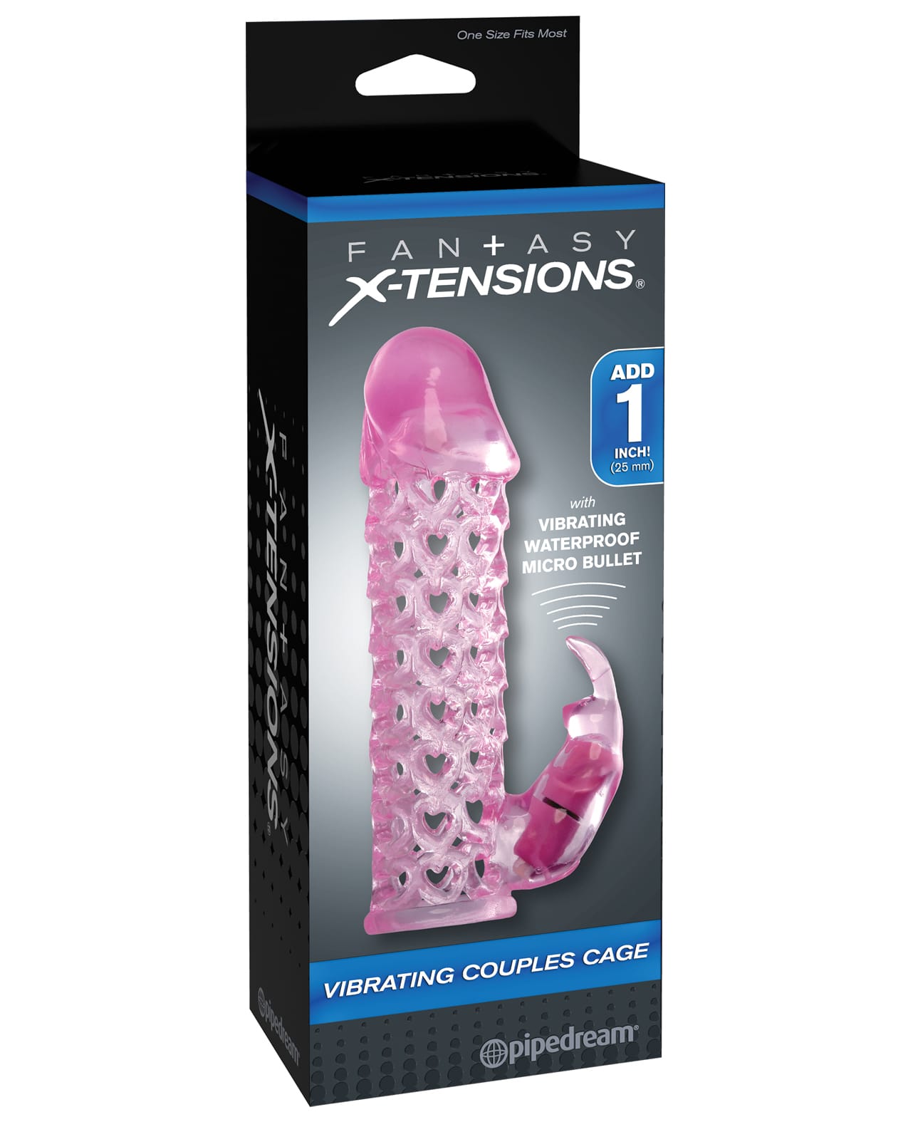 Fantasy X-tensions Vibrating Couples Cage - Pink - Image 4
