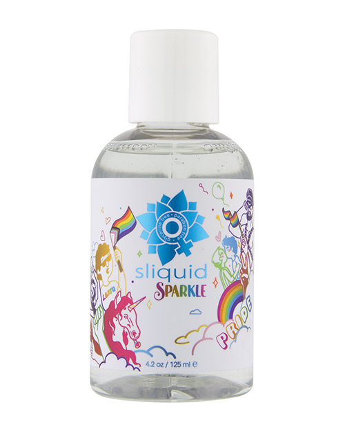 Sliquid Naturals Sparkle Pride Water Based Lube - 4.2 oz - Image 3