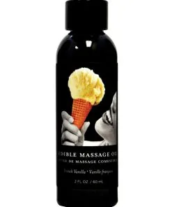 Earthly Body Edible Massage Oil - 2 oz French Vanilla