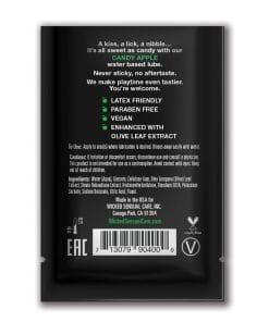 Alternative view of Wicked Sensual Care Aqua Waterbased Lubricant - .1 oz Candy Apple