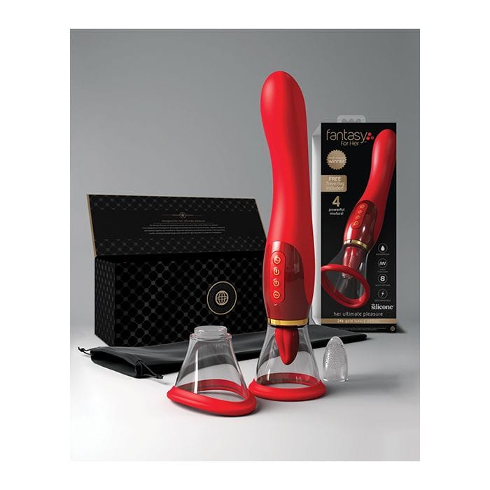 Fantasy For Her Ultimate Pleasure 24K Gold Seasonal Luxury Edition w/Travel Bag Luxury Box - Red - Image 5