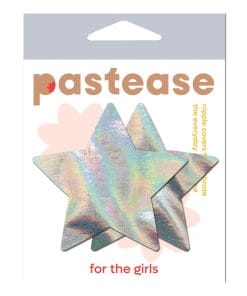 Alternative view of Pastease Hologram Star - Silver O/S
