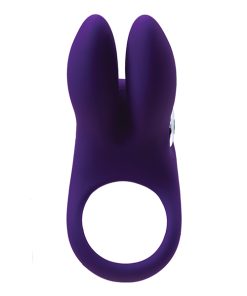 Alternative view of VeDO Sexy Bunny Rechargeable Ring - Deep Purple