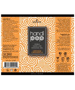 Alternative view of Handipop Hand Job Massage Gel - 4.2 oz Orange Creamsicle