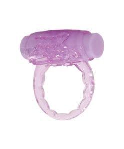 Alternative view of Humm Dinger Turbo Vibrating Cockring - Purple