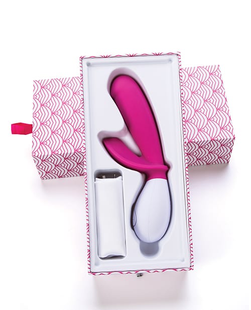 OhMiBod Lovelife Snuggle Dual Stimulation Vibe - Pink - Image 2
