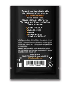 Alternative view of Wicked Sensual Care Aqua Waterbased Lubricant - .1 oz Salted Caramel