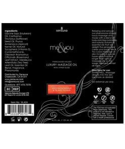 Alternative view of Sensuva Me & You Massage Oil - 4.2 oz Island Passion