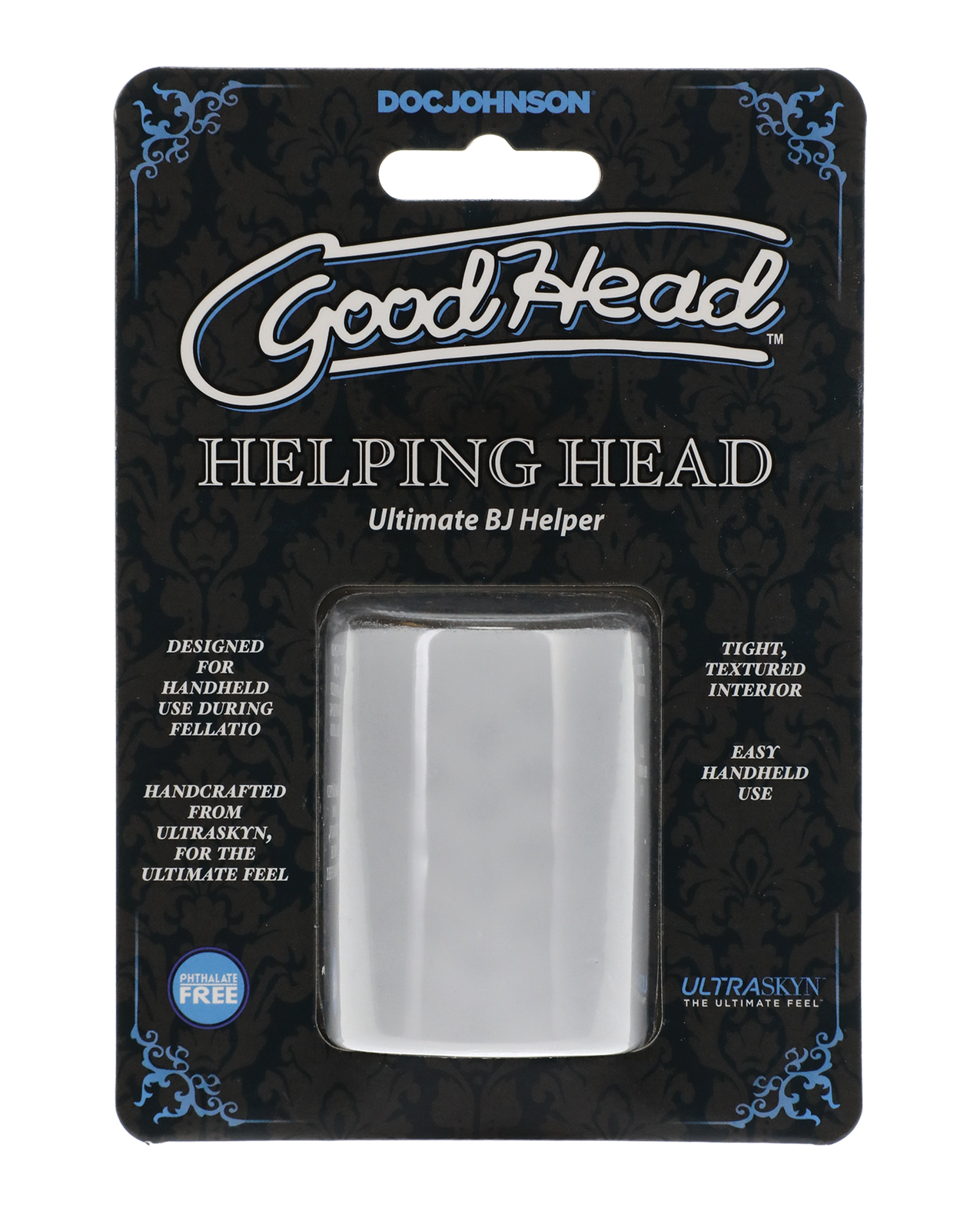GoodHead Helping Head Ultimate BJ Helper 2" Masturbator - Clear - Image 3
