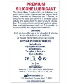 Alternative view of Swiss Navy Lube Silicone - 16 oz
