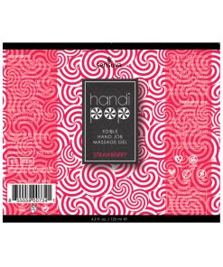 Alternative view of Handipop Hand Job Massage Gel - 4.2 oz Bottle Strawberry