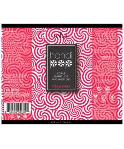 Alternative view of Handipop Hand Job Massage Gel - 4.2 oz Bottle Strawberry