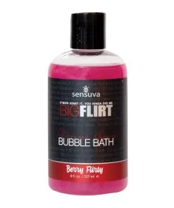 Alternative view of Sensuva Big Flirt Pheromone Bubble Bath - 8 oz Berry Flirty