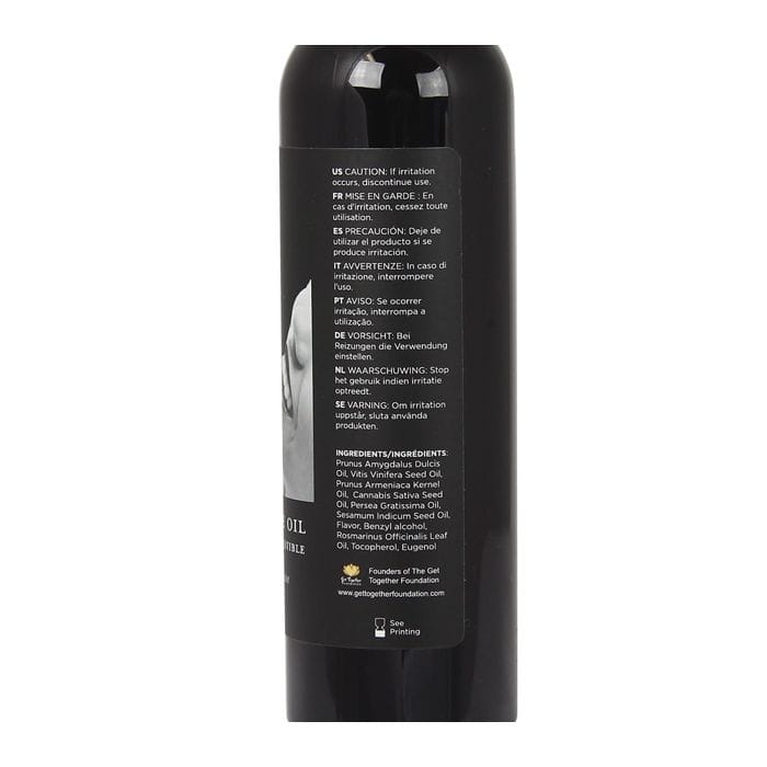 Earthly Body Edible Massage Oil - 8 oz French Vanilla - Image 2