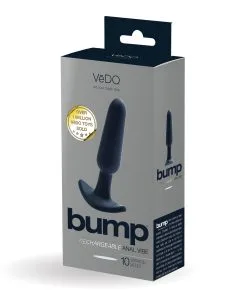 Alternative view of VeDO Bump Rechargeable Anal Vibe - Just Black