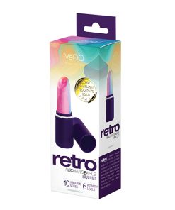 Alternative view of VeDO Retro Rechargeable Bullet Lip Stick Vibe - Purple