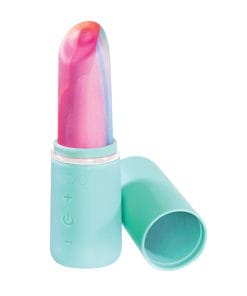 Alternative view of VeDO Retro Rechargeable Bullet Lip Stick Vibe - Turquoise