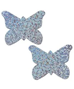 Alternative view of Pastease Premium Glitter Butterfly - Silver O/S