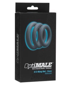 Alternative view of OptiMale C Ring Kit Thick - Slate