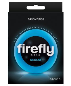 Alternative view of Firefly Halo Medium Cockring - Blue