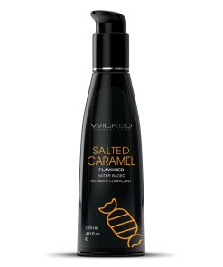 Alternative view of Wicked Sensual Care Aqua Waterbased Lubricant - 4 oz Salted Caramel