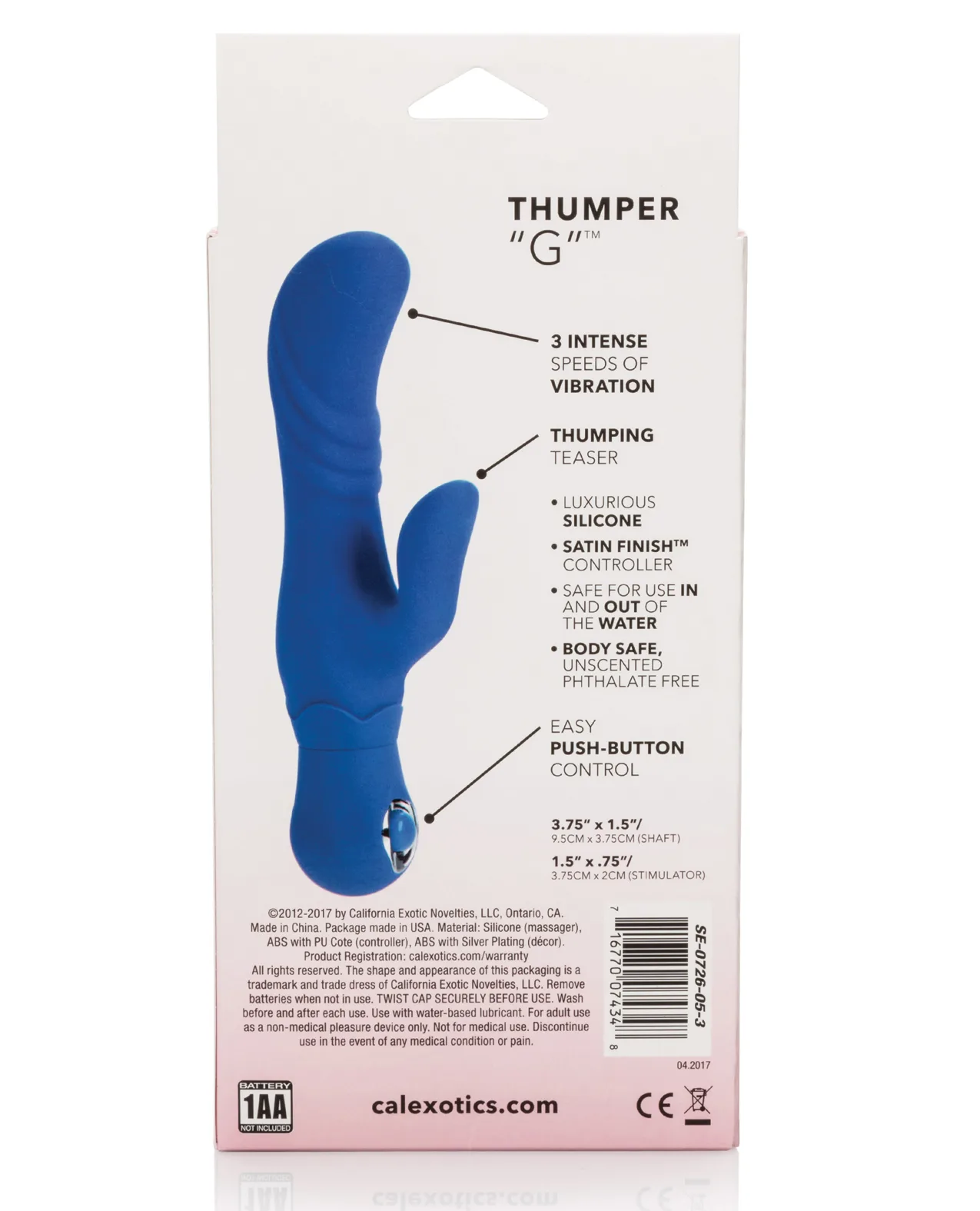 Posh Silicone Thumper G - Blue - Image 3