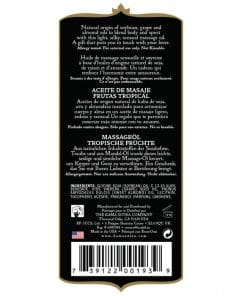 Alternative view of Kama Sutra Naturals Massage Oil - Tropical Fruits