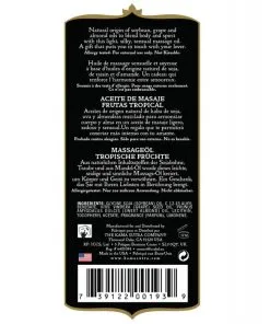 Alternative view of Kama Sutra Naturals Massage Oil - Tropical Fruits