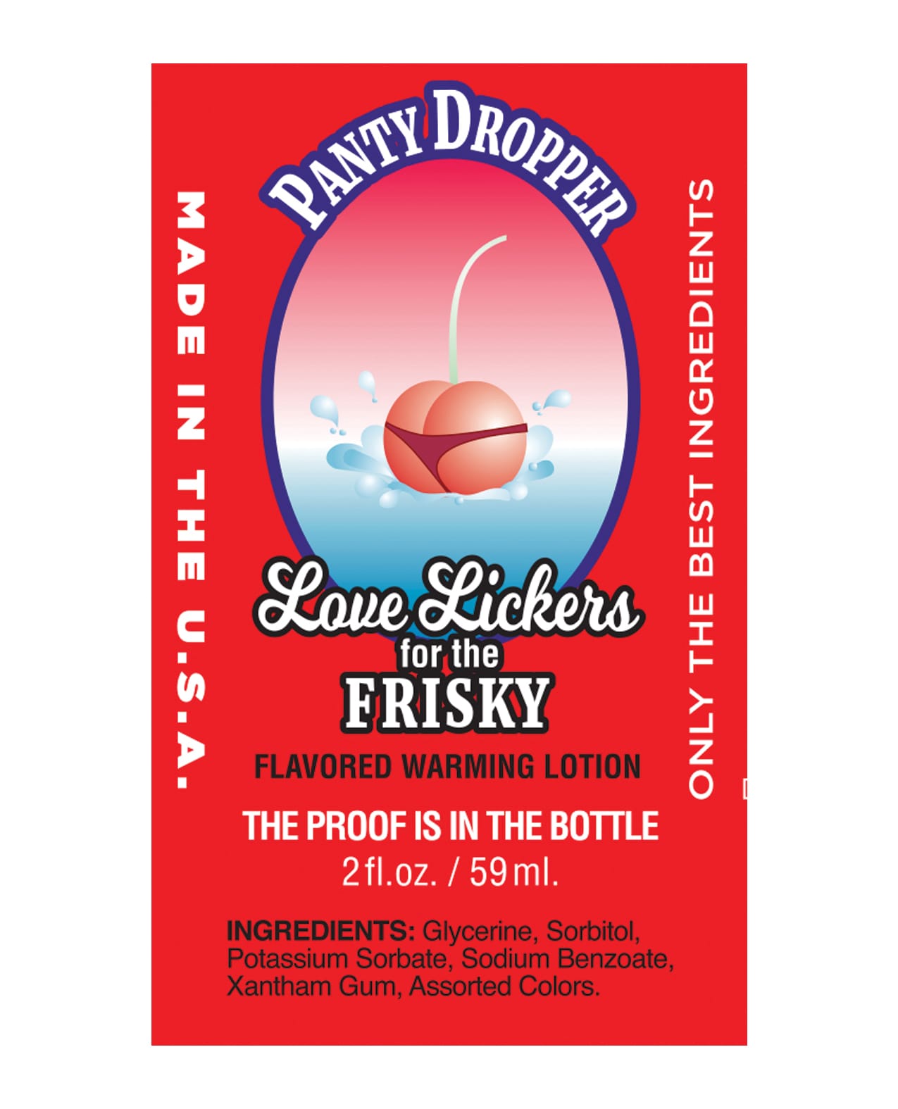 Love Lickers Panty Dropper - 2 oz Cherry - Image 2